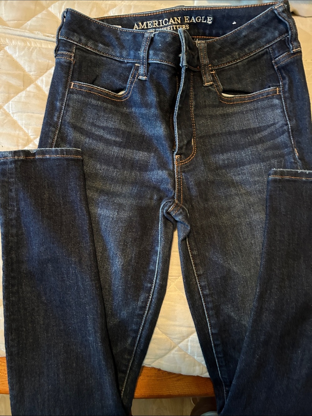 American Eagle Outfitters women’s  Dark Indigo Skinny Jeans hi rise jeggins